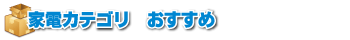 家電カテゴおすすめリ