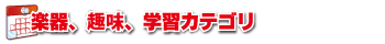 楽器趣味学習カテゴリ